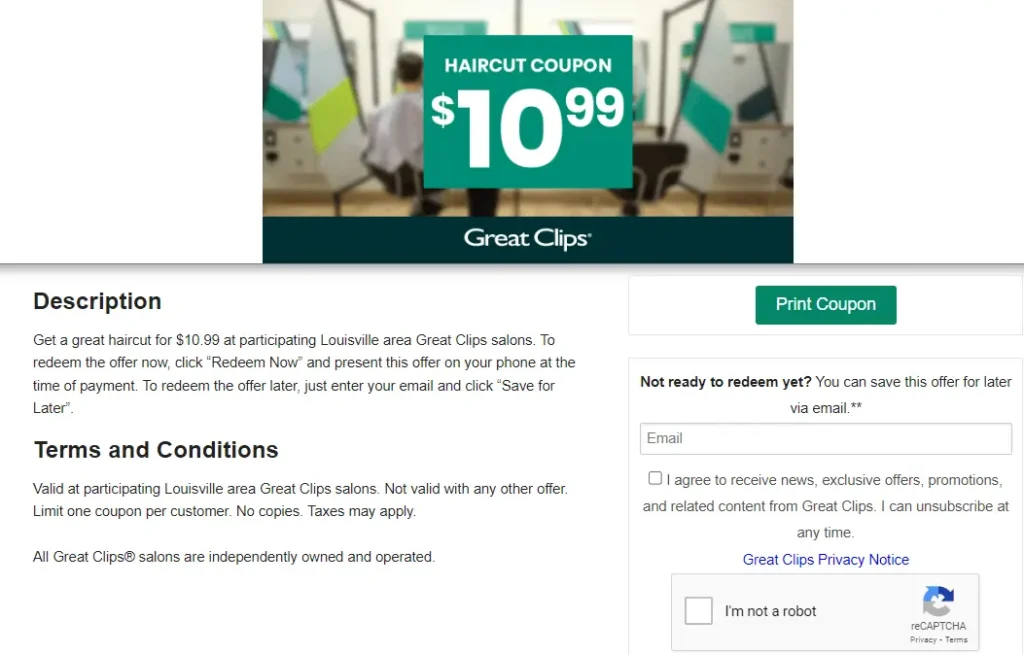 great clips $10.99 coupon printable